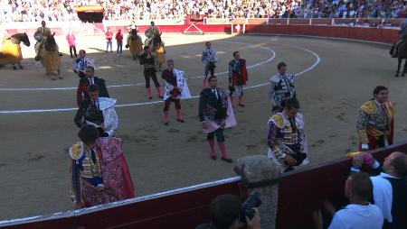 Imagen La Tercera se llenó en la corrida estrella de la Feria Taurina de San...