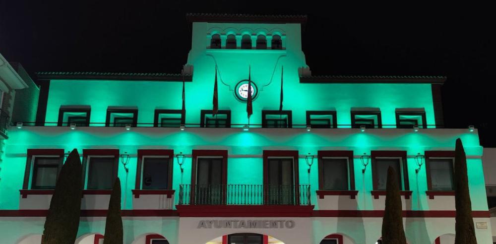 Imagen El Ayuntamiento iluminará hoy de verde su fachada por el Día Internacional de la Distrofia Miotónica