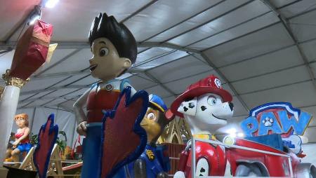 Exposición de carrozas de la cabalgata