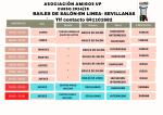 CUADRO Y HORARIOS DE BAILE ASOCIACIÓN AMIGOS UP 2024_25