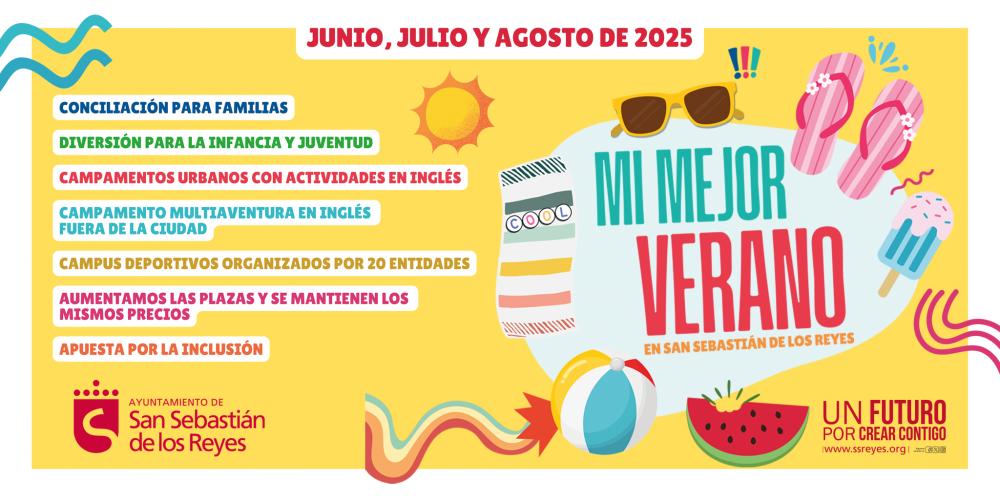 Imagen ‘Mi Mejor Verano en San Sebastián de los Reyes’, la mejor opción para la conciliación de las familias