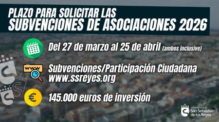 Imagen Las subvenciones para las asociaciones podrán solicitarse del 27 de...