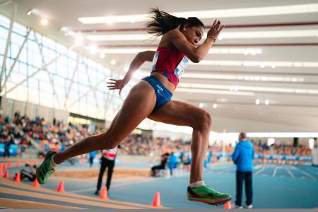 Imagen Naiala Pedro Pérez, campeona de España sub-20 de 200 metros lisos, lleva...