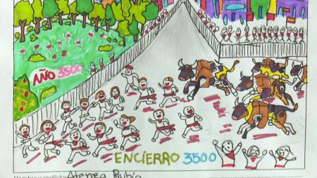 Imagen Récord: Unos 500 dibujos del Concurso de la Semana del Libro engalanan la Biblioteca Marcos Ana