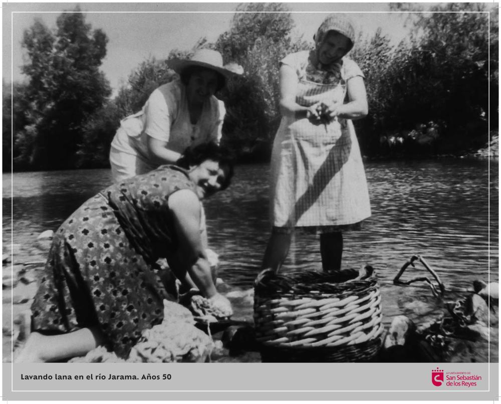 Imagen Lavando lana en el río Jarama. Años 50.jpg