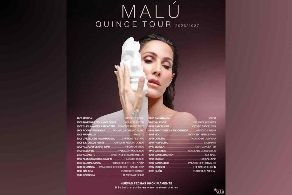 Imagen Malú, una de las más grandes artistas de la historia de la música en español, será una de las estrellas de las Fiestas en honor al Santísimo Cristo de los Remedios 2026