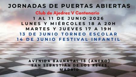 Imagen Jaque mate al tedio: puertas abiertas en el Club de Ajedrez V Centenario de San Sebastián de los Reyes