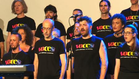 Imagen El Coro Voces LGTBIAQ+ de Madrid arrancó en el Centro Joven Sanse la agenda del Día del Orgullo